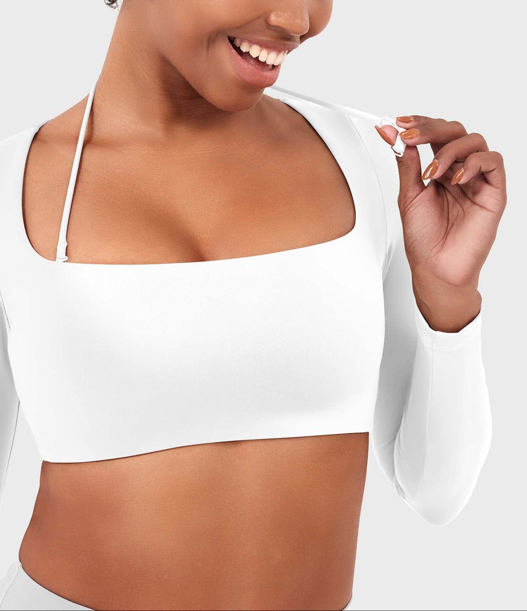 Vorti Violie Long Sleeve Crop Top