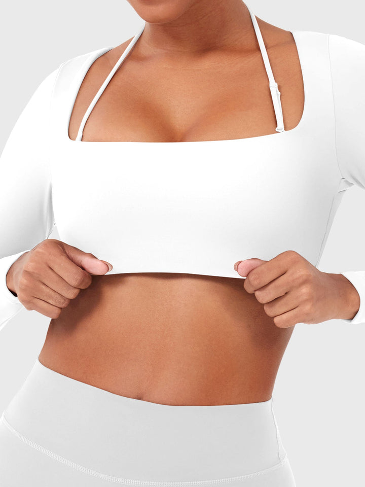 Vorti Violie Long Sleeve Crop Top