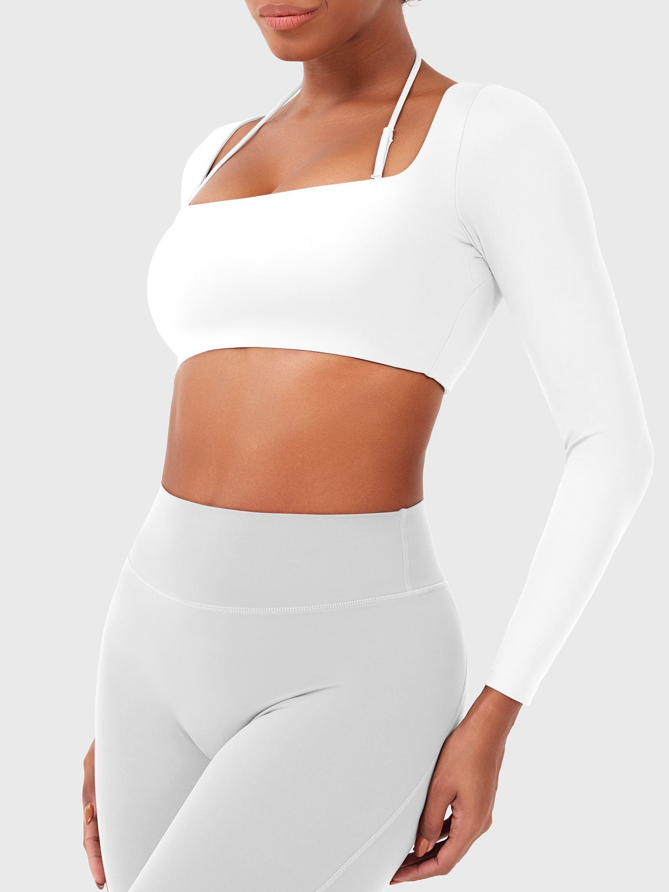 Vorti Violie Long Sleeve Crop Top