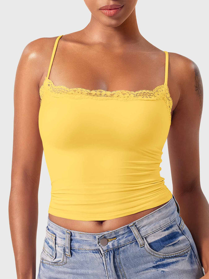 Vorti Annabely Square Neck Lace Tank